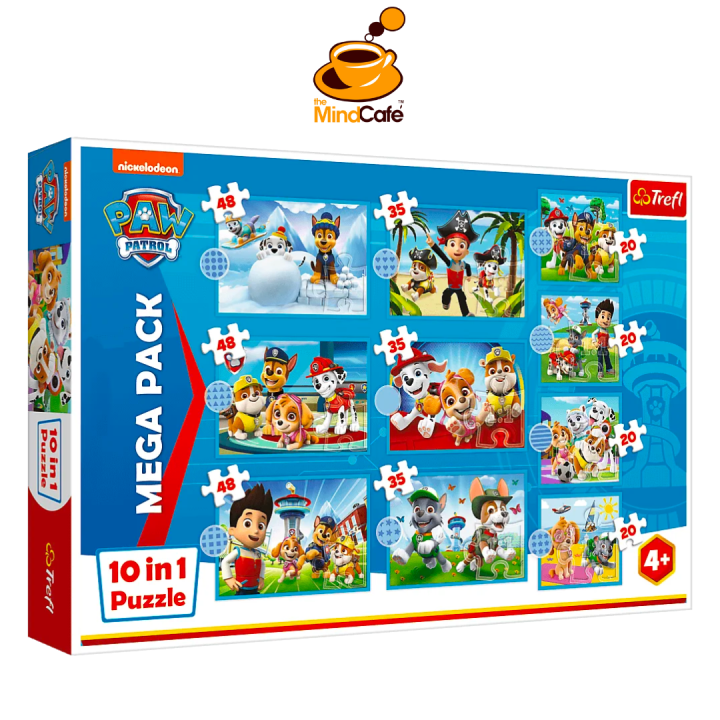 Trefl 10-in-1 Jigsaw Puzzle: Paw Patrol - Reliable Paw Patrol Team ...