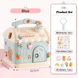 Piggy Banks For Children House Saving Money Box With Lock And Key Piggy Bank For Paper Money Coin Storage Kids Birthday Gifts