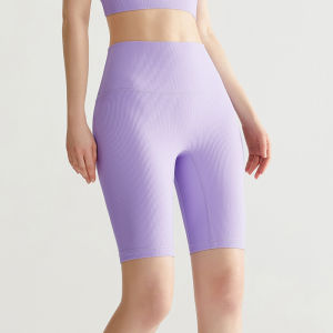 Setelan Baju Olahraga Wanita Crop Top T-Shirt & Celana Pendek Senam Zumba Aerobic Yoga