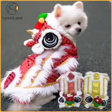 Chinese new year lion dog costume best sale