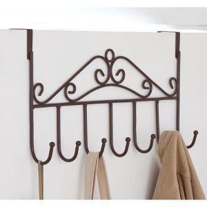 SOLID HOME Door Rear Hook Clothes Hanging Door Rear Rack Kitchen Rack Nail Free Clothes Hook Back Door Hanger
