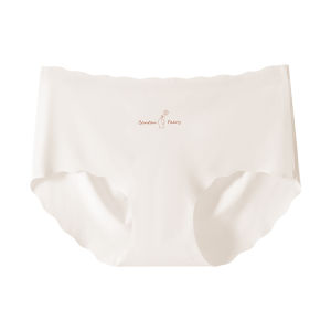 Panties for Women Mid-Waist Seamless Ice Silk L-XLThin Breathable Solid Color Simple Girl Triangle Underwear