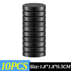 Dizoey 100/10Pcs Black Round Strong Magnets Thicken Ferrite Magnetic Patch Circle Magnet Strong Permanent Magnetic For Refrigerator Whiteboard