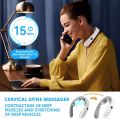 Neckology Intelligent Neck Massager with Heat, Electric Pulse Neck Massager for Pain Relief, Wireless Neck Massager for Women. 