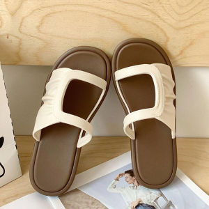 Dép Đế Bệt Nữ Quai Ngang Phồng Mềm Mại Dép Nữ Quai Ngang Đế Êm Chống Trơn Trượt