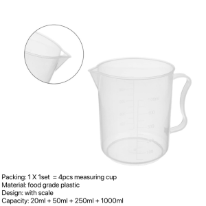 5pcs measuring plastic beaker set beaker plastic for laboratory beaker measuring cup plastic measuring cup and spoon set for baking measuring spoon with scale measuring scale for baking scale for food measuring cup set measuring cup for liquid measuring