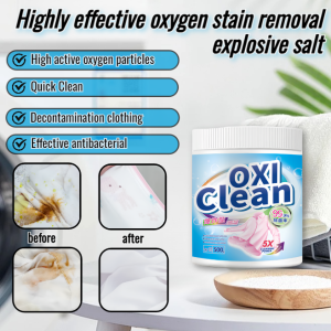 Oxygen laundry detergent for colored clothes