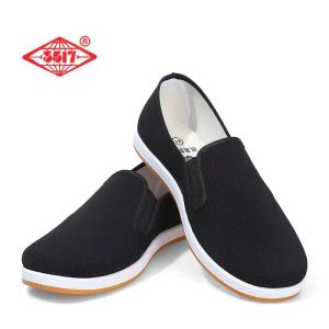[Free Shipping] 3517 MenS Cloth Shoes Soft Sole Wear-Resistant Suitable For All Seasons Non-Slip Comfortable Odor-Resistant Breathable Casual Work Shoes