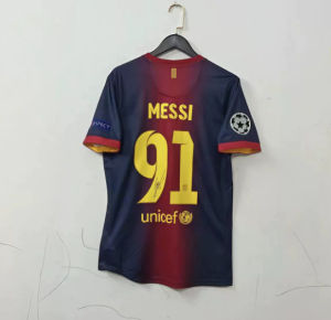 (Embroidered jersey with logo) Vintage football jersey signed by stars: Cristiano Ronaldo Beckham Kaká Ronaldinho Messi