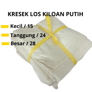 Kresek Los Kiloan Putih Susu Kantong Kresek HDPE Warna Putih Susu Kresek Warna Kecil dan Tanggung