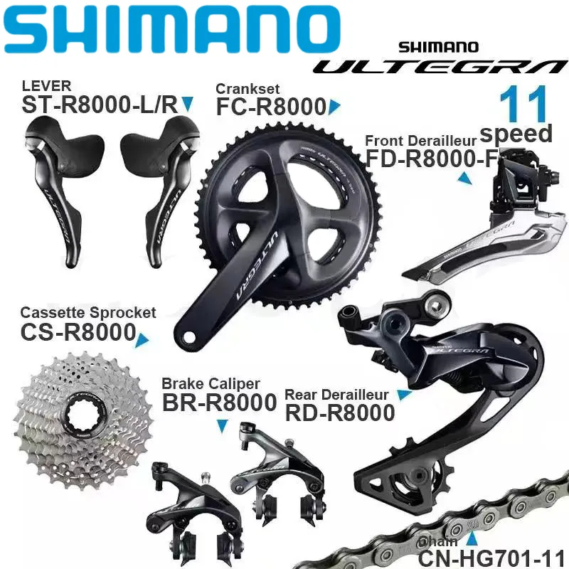 Shimano Ultegra R8000 Groupset 2x11 Speed Road Bike Crankset Front