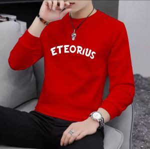 Promo Sweater Keren Crewneck Elegan Kaos Pria Trendy Sweatshirt Kasual Sweter Cowok Eteorius