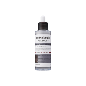[Dr.Melaxin Official] Peel Shot Exfoliant Black Rice Ampoule 80ml (Rice + Niacinamide) : Blackheads & Skin Texture Care