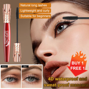 4D Waterproof And Sweat-Proof Mascara Sweat-Proof Natural Volumizing Thick Curling Mascara Long Lasting Not Smudge Mascara