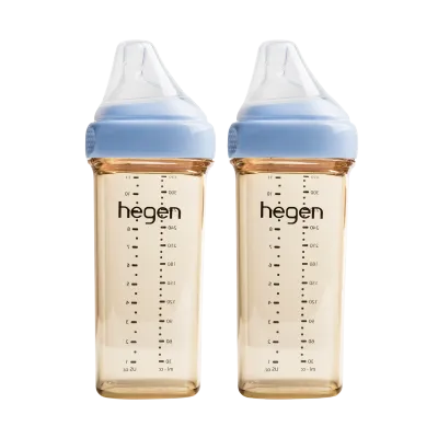 Hegen PCTO™ 330ml/11oz Feeding Bottle PPSU 2-Pack with Fast Flow Teats (6 months and beyond)