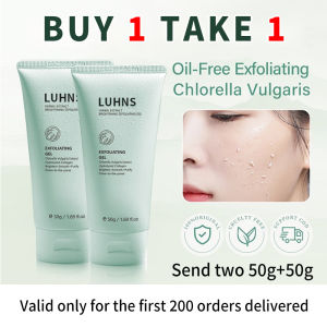 『BUY 1 TAKE 1』LUHNS Chlorella Exfoliating Gel & Scrub With Herbal 50g Prevents Blackheads in Humid Climates Oil Contro Brightening
