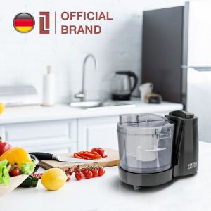 Máy xay thịt đa năng mini LEBENLANG xay thịt tỏi hành ớt gia vị cối 350ml công suất 120ml - hàng chính hãng Đức