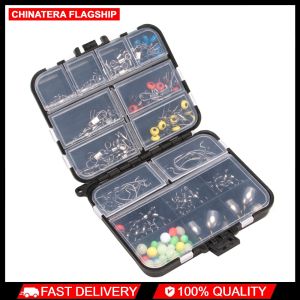 162Pcs Swivel Accessories Set American Swivel + b-Pin Fishing Beads Crank Hook for Outdoor Sport Multi-Tools