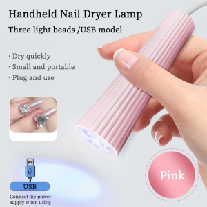 B&E Mini UV Lamp Nail Dryer Handheld Quick Drying Gel Polish USB Nail Art Flashlight Pen