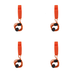 4pcs Safety Signaling Whistle Emergency Whistle 120dB Loud Blast for Kayaking Fishing Boating Swimming Portable