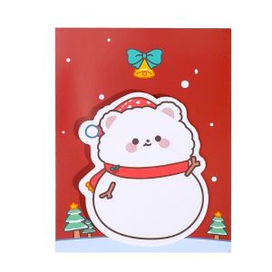 30Sheets Kawaii Christmas Bear Post-It Notes Student Memo No Stickiness Note Pads Paper Daily To Do It Check List Stationery
