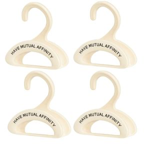 SKYJS 4Pcs Multifunction Wardrobe Handbag Organizer Arched Widen Bag Hanger Hook Hat Rack Holder Plastics Silk Scarf Hanging Storage Rack for Shawls