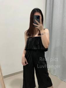 LuvHanger - Jumpsuit Wanita Model Celana Panjang Off Shoulder Sabrina Pinggang Karet