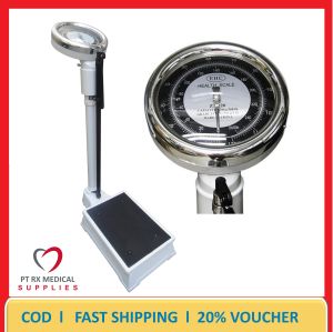 Dial Type Weighing Scale with Telescopic Height Measuring Manual Detector