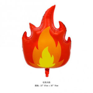 Fire Truck Foil Balloons Birthday Party Supplies Large Flame Aluminum Film Balloon Fireer Theme Decoration Supplies Toys