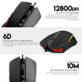 Fantech X16 X16V2  Ii Macro RGB Gaming Mouse Ergonomic Design 4200 Dpi Adjustable 6 Button Macro Cable. 