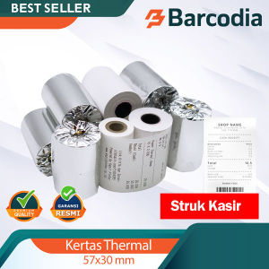 KERTAS THERMAL 58MM ( isi 10 PCS ) 57X30 UNTUK PRINTER BLUETOOTH / MOBILE PRINTER 58MM
