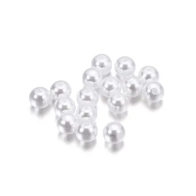 400PCS 3-12mm Round Loose Imitation Pearls ABS Beads White/Beige Beads Loose DIY Imitation Beads