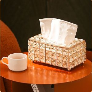 Gold Tempat Tisu Kristal Kotak Tisu Mewah Tempat Eropa Tisu Blink Kotak Tisu Kotak Tisu Crystal Kotak Kotak Tissue Kristal Kotak Tissue Mewah Aksesoris Dekorasi Rumah - Lazada
