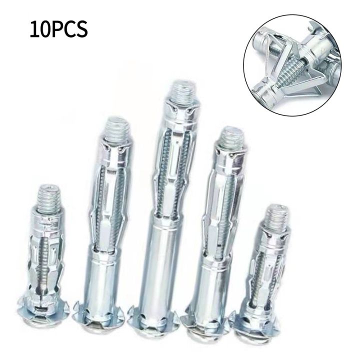 10Pcs Metal Heavy Duty Cavity Anchor Plaster Board Cavity Wall Anchors