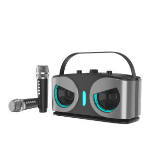 Loa Bluetooth Karaoke A922 Bass Mạnh Công Suất Lớn Pin Trâu - Tặng Kèm 2 Micro Jack 3.5 Dây Đeo Nghe Nhạc Hát Hay 2025 Kem