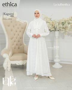 Terbaru Ethica Gamis Dress Kagumi 281 Monalisa Knitting Couple 164 167 Broken White Ivory Cream