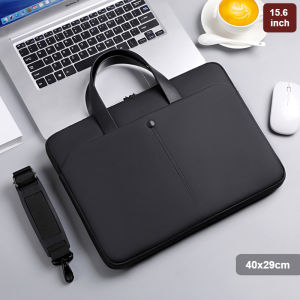 Portable 15.6 Inch Laptop Bag with Thick Padding Briefcase with Long Strap