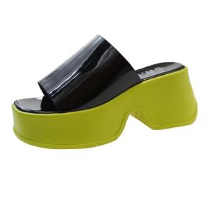 8cm PU Wedge Sandals Fashionable Casual Slippers For Women Home Sandals For Women