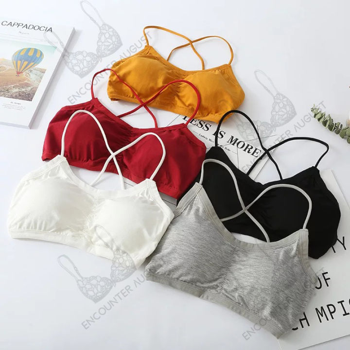 6pcs Women's Underwear And Accessories: Mixed Color Back Bra