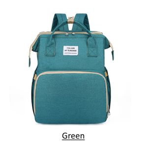 I know Mommy Bag / Diaper Backpack Organizer / Portable Baby Crib Bed / Maternity / Insulated Compartment Multi Functional and Large Capacity