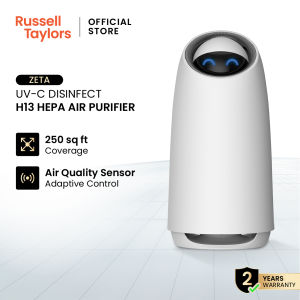 Russell Taylors Zeta Air Purifier H13 HEPA Filter UV-C Disinfection (180m3/h 250 sq ft)