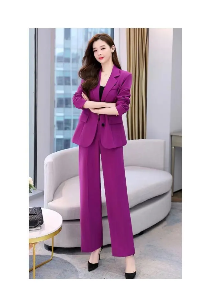 2022 Fashion New Ladies Business Solid Color Suits Trousers