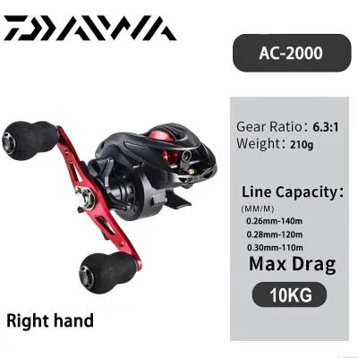 DAIWA Fishing Reel Bc Series Metal Spool High Speed Professional Lure Baitcasting Reel 7.2:1 Gear Ratio Murch Ultra Smooth Saltwater Fishing Reel Viral