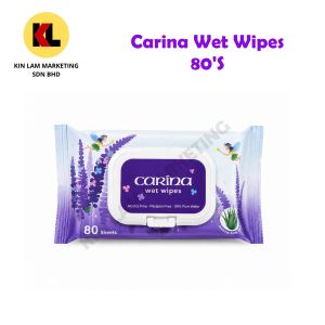 Carina Wet Tissue / Tisu Basah 80s / 30s x 2 packs (Travel / Family / Baby / Outdoor Activities)