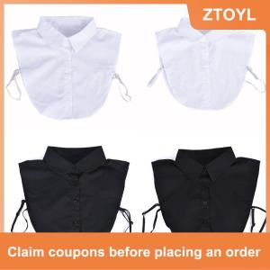 【ZTOYL】 Có Thể Tháo Rời Ve Áo Giả Cổ Áo Cổ Điển Giả Áo Có Thể Tháo Rời Phụ Nữ Người Đàn Ông Phụ Kiện
