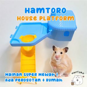 LIMITED EDITION House Platform Rumah Hamster 2 Lantai FREE Prosotan