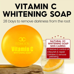 Vitamin C Exfoliating Whitening Soap Bar for Skin Lightening and Deep Cleansing 100g