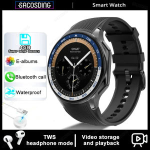 2024New For OPPO Watch Men Smart Watch 4GB Memory Music Video Bluetooth Call IP68 Waterproof AMOLED Smartwatch For TWS Earphones