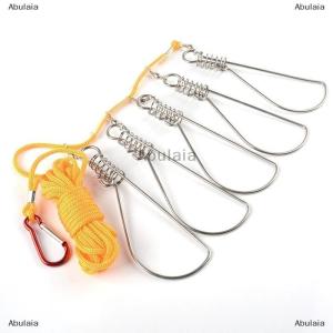 [COD] Abulaia เชือกตกปลายาว3.5เมตรห่วงล็อกปลาแม่น้ำสแตนเลสสำหรับกีฬากลางแจ้งอุปกรณ์ตกปลาสายคล้องอุปกรณ์ตกปลาคาร์พ