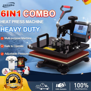 [1 Year Warranty] 6 in1 Multifunction Heat Press Machine mini printer for T-Shirt / Mug / Plate / Capprinter for small business